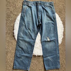 No 67 Eldridge Utility Jeans Button Fly Mens Size 36 x 32